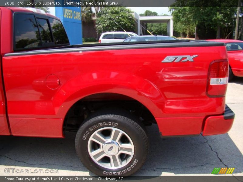 Bright Red / Medium Flint Grey 2008 Ford F150 STX SuperCab