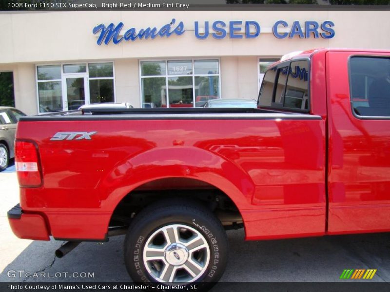 Bright Red / Medium Flint Grey 2008 Ford F150 STX SuperCab
