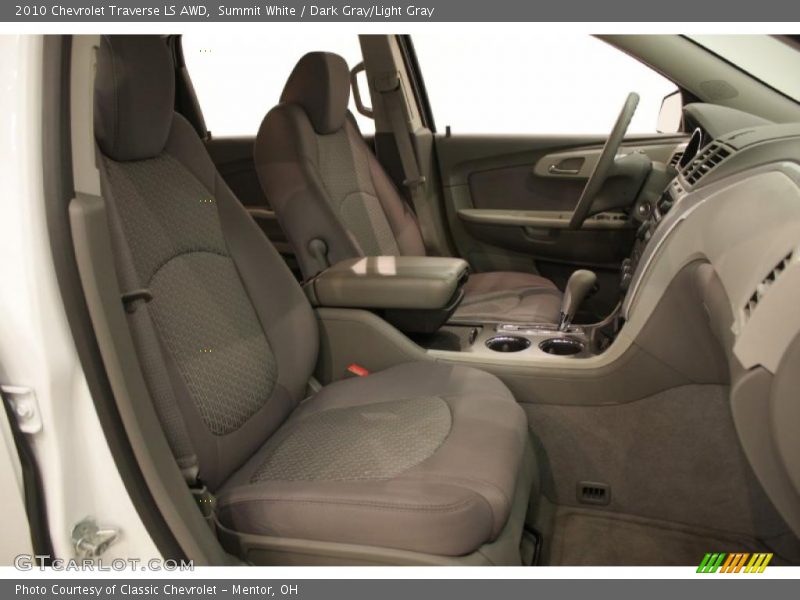 Summit White / Dark Gray/Light Gray 2010 Chevrolet Traverse LS AWD