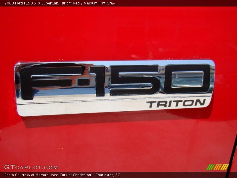 Bright Red / Medium Flint Grey 2008 Ford F150 STX SuperCab