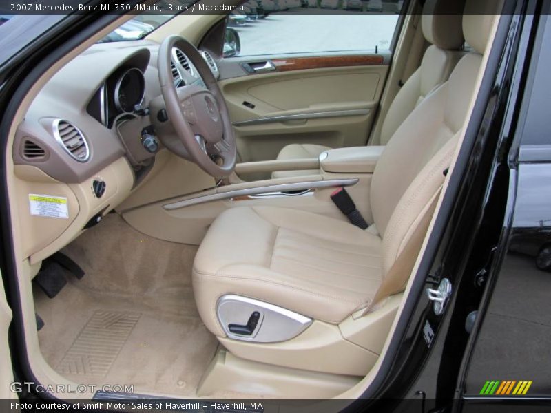Black / Macadamia 2007 Mercedes-Benz ML 350 4Matic