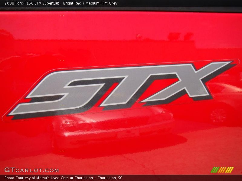 Bright Red / Medium Flint Grey 2008 Ford F150 STX SuperCab