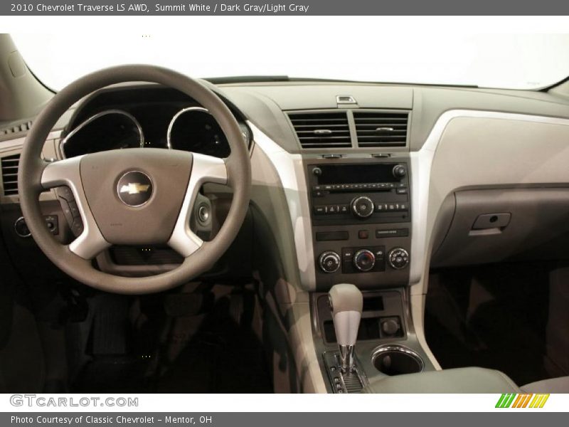 Summit White / Dark Gray/Light Gray 2010 Chevrolet Traverse LS AWD