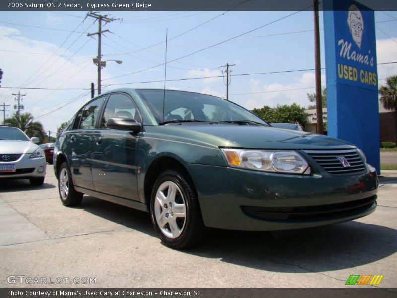 Cypress Green / Beige 2006 Saturn ION 2 Sedan