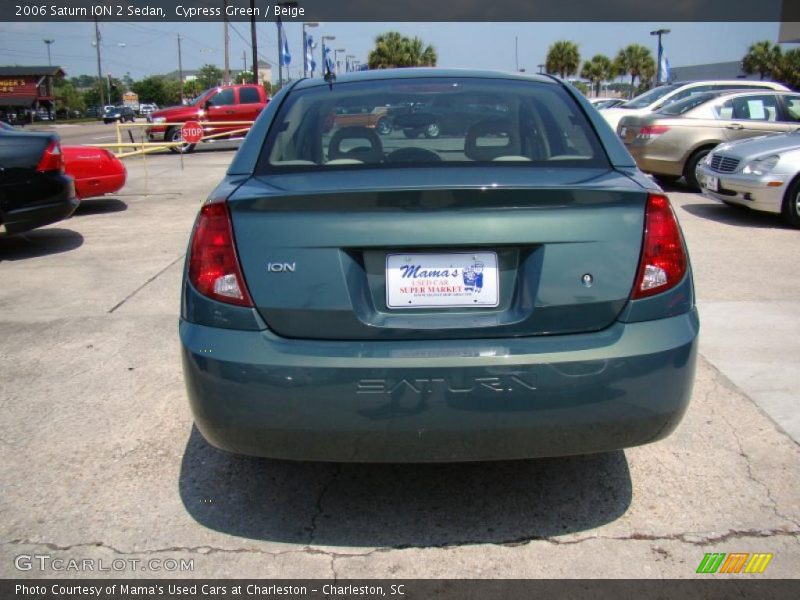 Cypress Green / Beige 2006 Saturn ION 2 Sedan