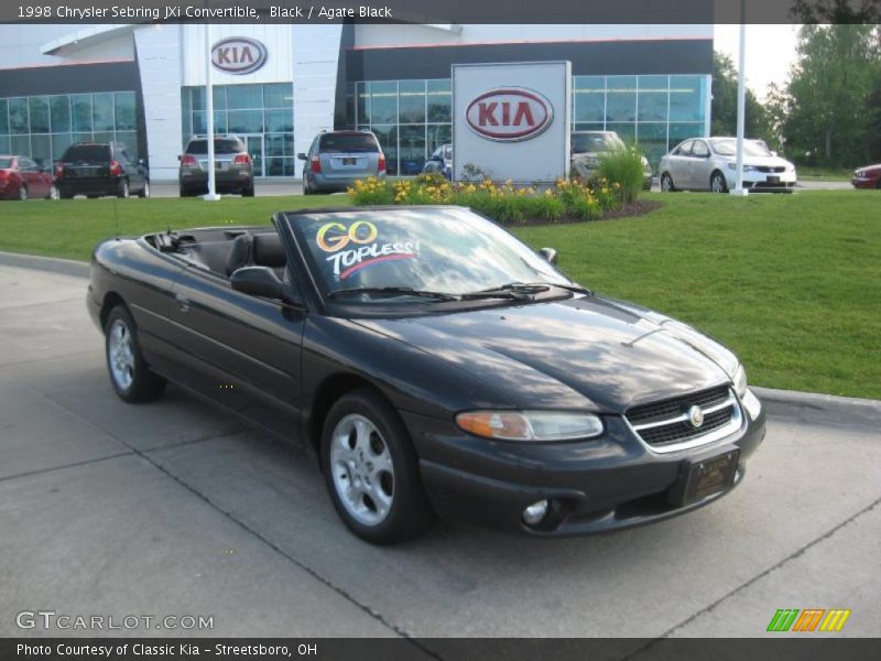 Black / Agate Black 1998 Chrysler Sebring JXi Convertible