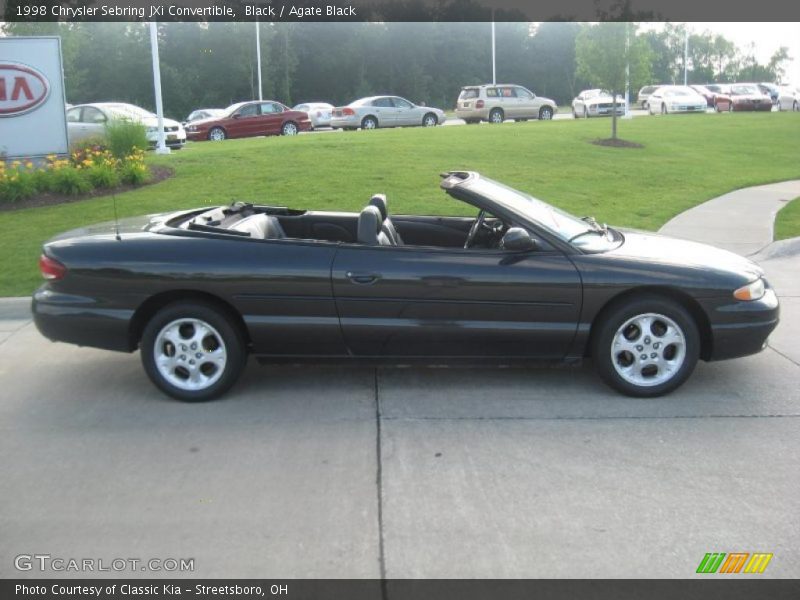 Black / Agate Black 1998 Chrysler Sebring JXi Convertible