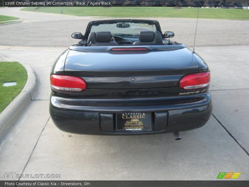 Black / Agate Black 1998 Chrysler Sebring JXi Convertible