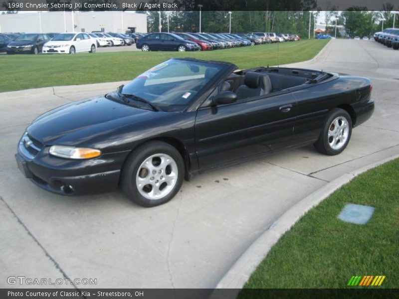 Black / Agate Black 1998 Chrysler Sebring JXi Convertible