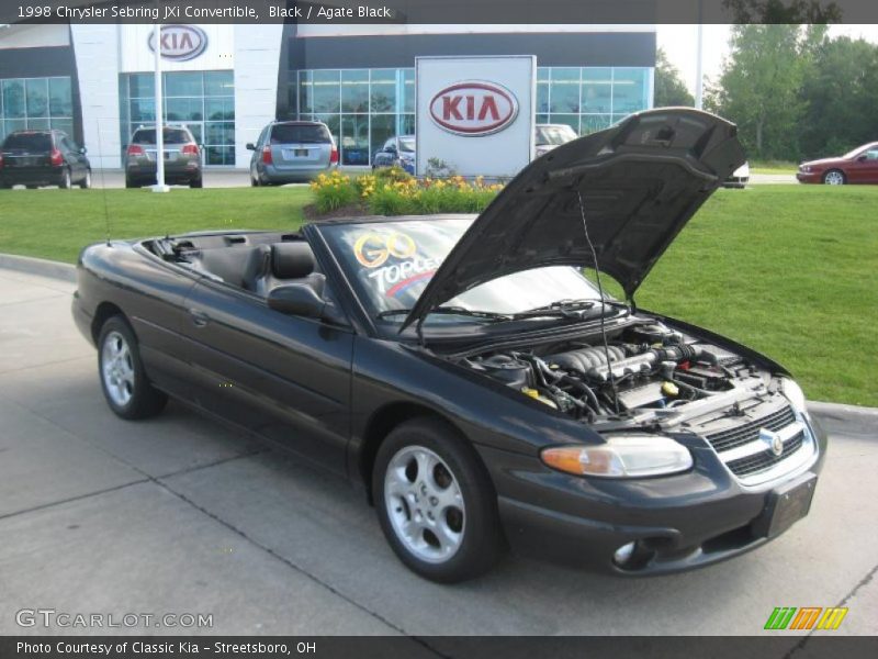 Black / Agate Black 1998 Chrysler Sebring JXi Convertible