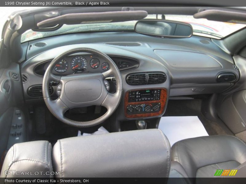 Black / Agate Black 1998 Chrysler Sebring JXi Convertible