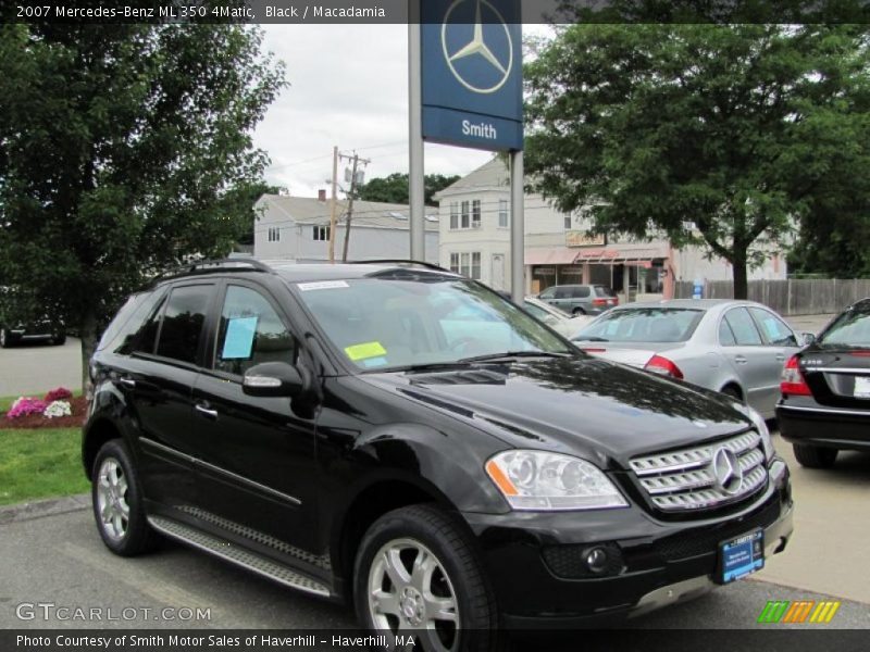 Black / Macadamia 2007 Mercedes-Benz ML 350 4Matic