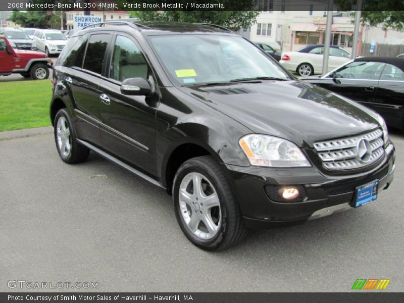 Verde Brook Metallic / Macadamia 2008 Mercedes-Benz ML 350 4Matic