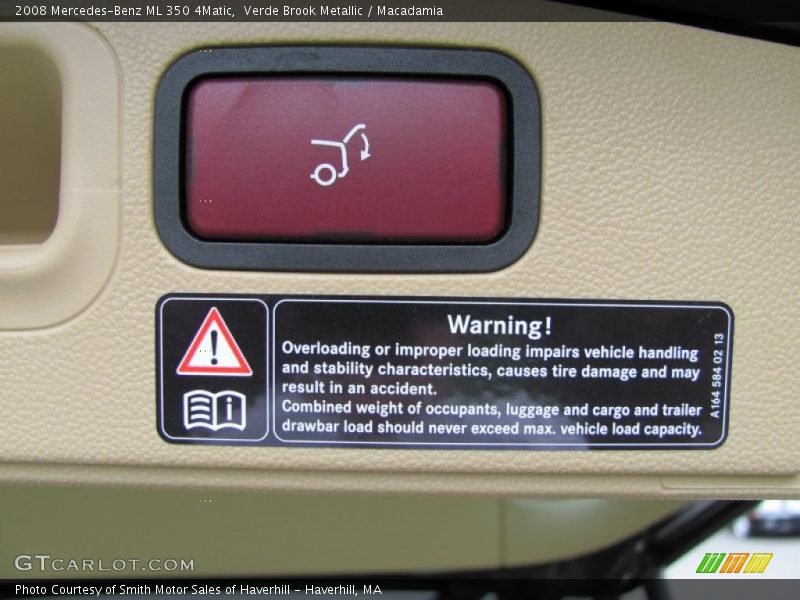 Verde Brook Metallic / Macadamia 2008 Mercedes-Benz ML 350 4Matic