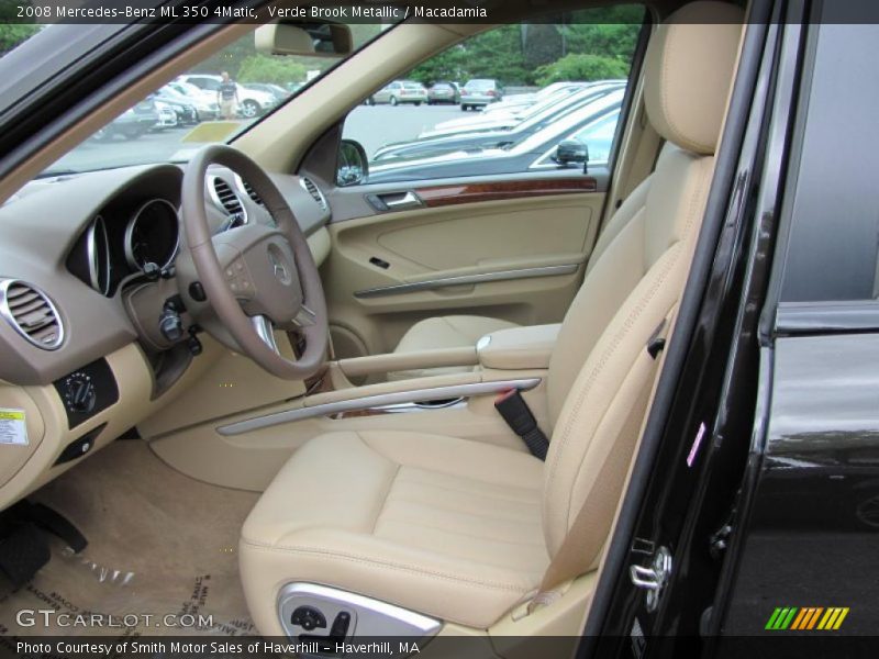 Verde Brook Metallic / Macadamia 2008 Mercedes-Benz ML 350 4Matic