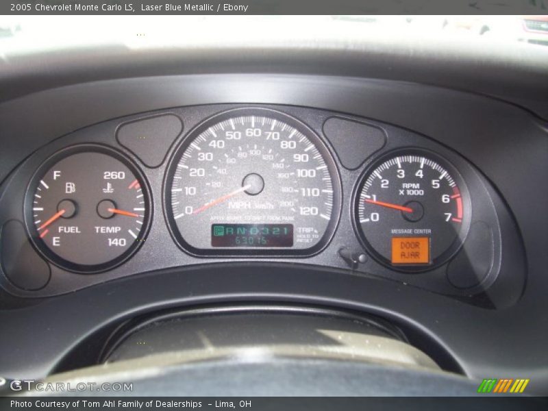 Laser Blue Metallic / Ebony 2005 Chevrolet Monte Carlo LS