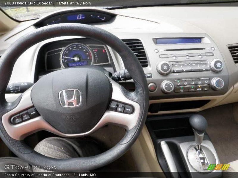 Taffeta White / Ivory 2008 Honda Civic EX Sedan