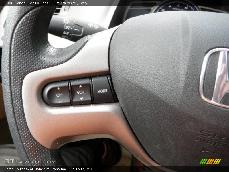 Taffeta White / Ivory 2008 Honda Civic EX Sedan