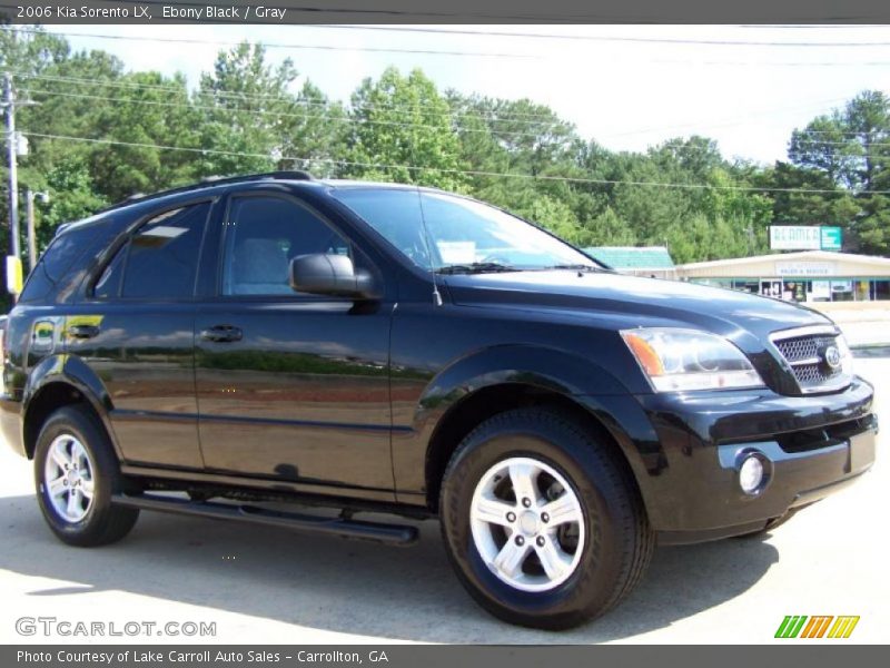 Ebony Black / Gray 2006 Kia Sorento LX