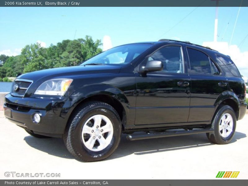 Ebony Black / Gray 2006 Kia Sorento LX
