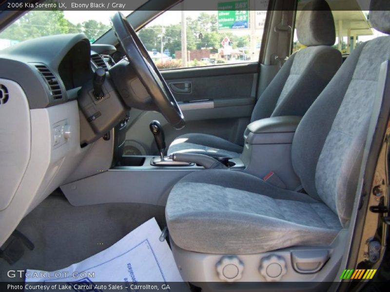 Ebony Black / Gray 2006 Kia Sorento LX