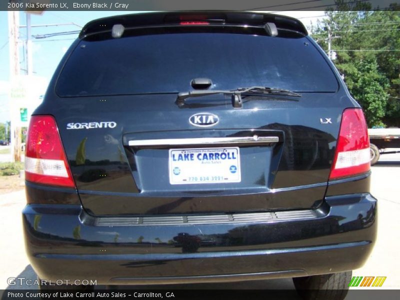Ebony Black / Gray 2006 Kia Sorento LX