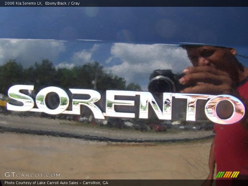 Ebony Black / Gray 2006 Kia Sorento LX