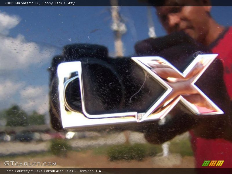 Ebony Black / Gray 2006 Kia Sorento LX