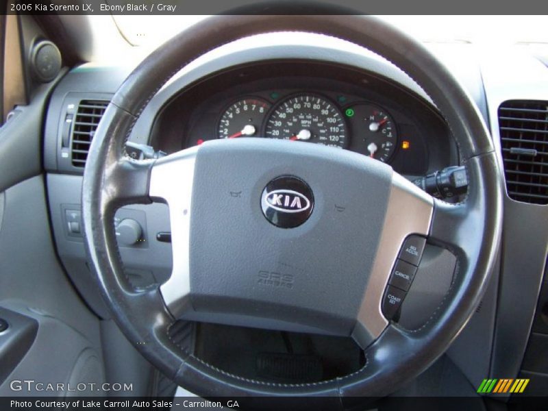 Ebony Black / Gray 2006 Kia Sorento LX