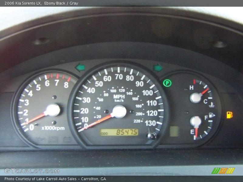 Ebony Black / Gray 2006 Kia Sorento LX