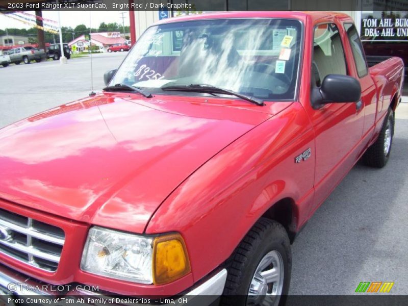 Bright Red / Dark Graphite 2003 Ford Ranger XLT SuperCab