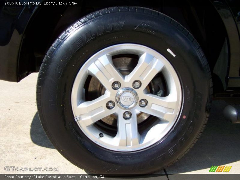 Ebony Black / Gray 2006 Kia Sorento LX