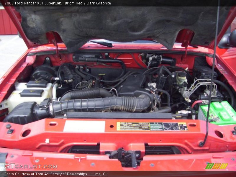 Bright Red / Dark Graphite 2003 Ford Ranger XLT SuperCab