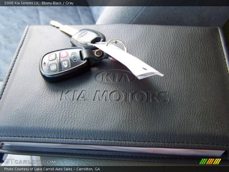 Ebony Black / Gray 2006 Kia Sorento LX