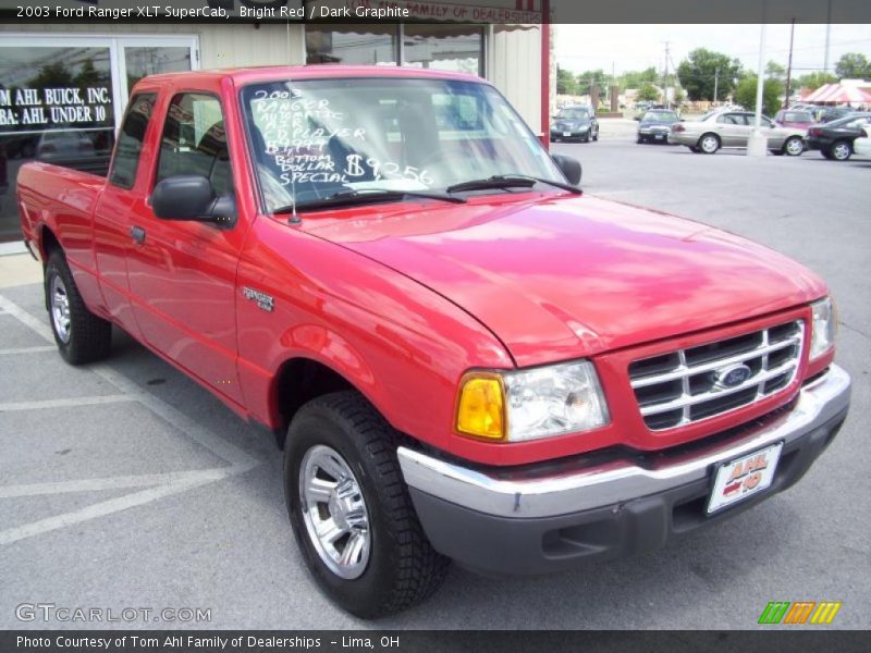 Bright Red / Dark Graphite 2003 Ford Ranger XLT SuperCab
