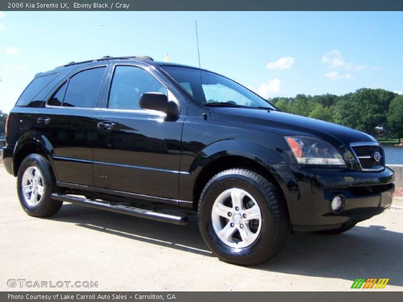 Ebony Black / Gray 2006 Kia Sorento LX