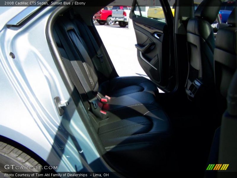 Sunset Blue / Ebony 2008 Cadillac CTS Sedan