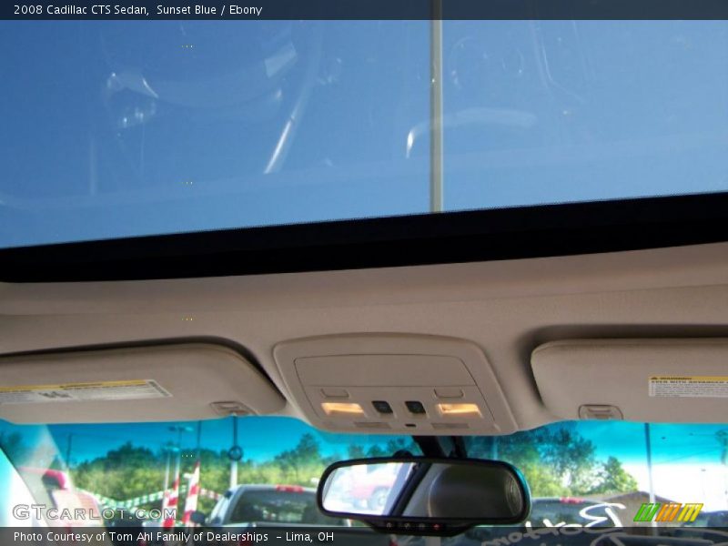 Sunset Blue / Ebony 2008 Cadillac CTS Sedan