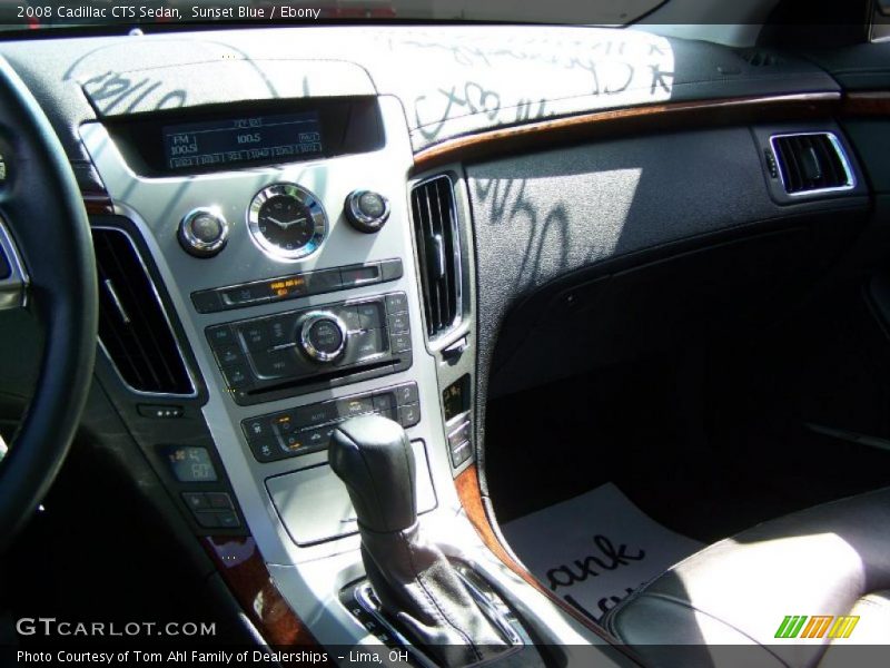 Sunset Blue / Ebony 2008 Cadillac CTS Sedan