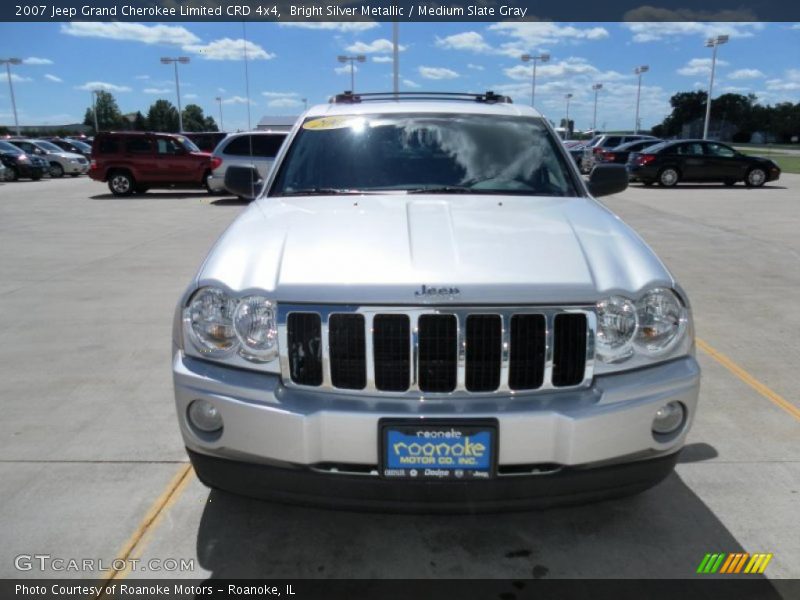 Bright Silver Metallic / Medium Slate Gray 2007 Jeep Grand Cherokee Limited CRD 4x4