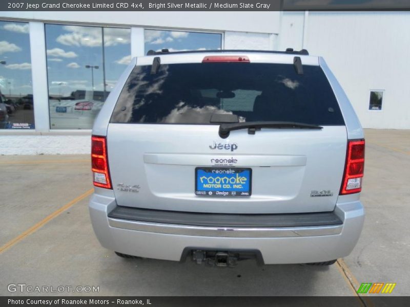 Bright Silver Metallic / Medium Slate Gray 2007 Jeep Grand Cherokee Limited CRD 4x4