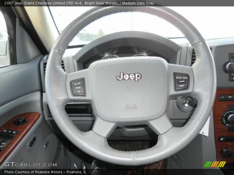 Bright Silver Metallic / Medium Slate Gray 2007 Jeep Grand Cherokee Limited CRD 4x4