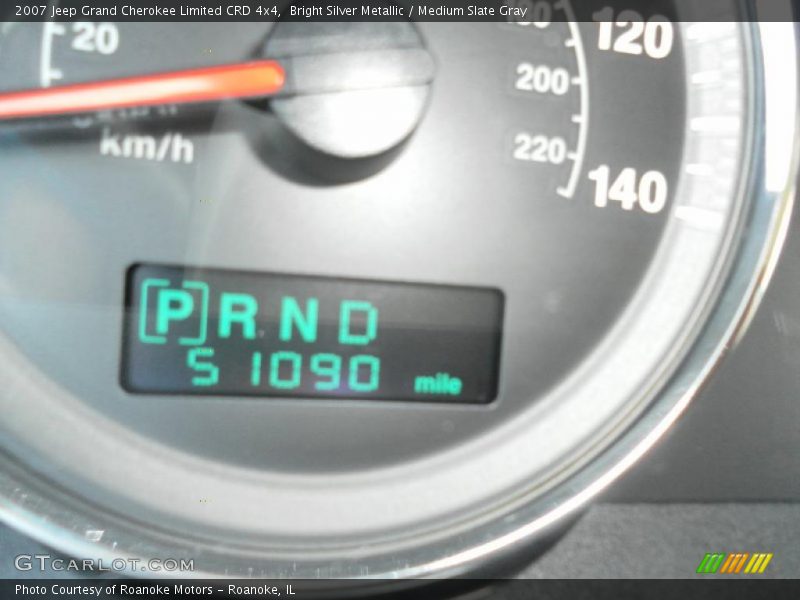 Bright Silver Metallic / Medium Slate Gray 2007 Jeep Grand Cherokee Limited CRD 4x4