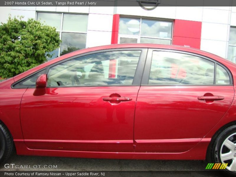 Tango Red Pearl / Ivory 2007 Honda Civic LX Sedan