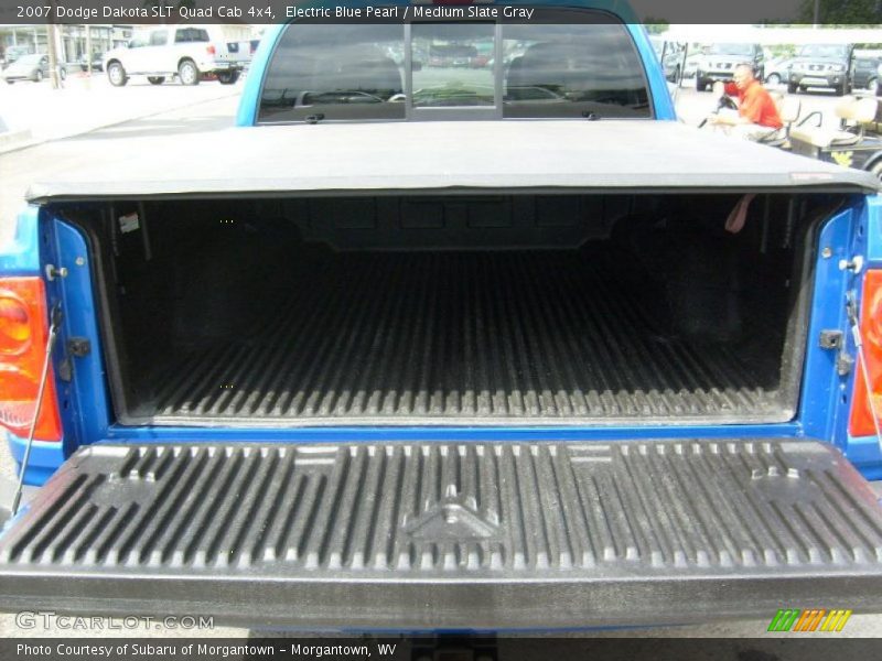 Electric Blue Pearl / Medium Slate Gray 2007 Dodge Dakota SLT Quad Cab 4x4
