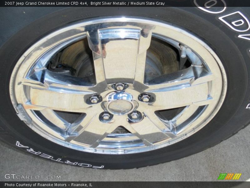 Bright Silver Metallic / Medium Slate Gray 2007 Jeep Grand Cherokee Limited CRD 4x4