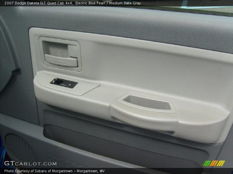 Electric Blue Pearl / Medium Slate Gray 2007 Dodge Dakota SLT Quad Cab 4x4