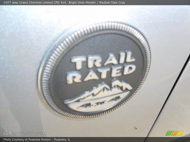 Bright Silver Metallic / Medium Slate Gray 2007 Jeep Grand Cherokee Limited CRD 4x4