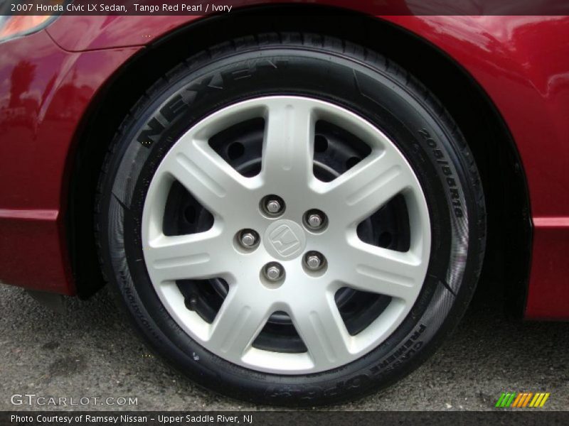 Tango Red Pearl / Ivory 2007 Honda Civic LX Sedan