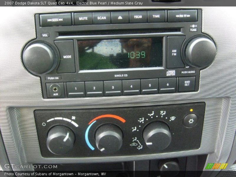 Electric Blue Pearl / Medium Slate Gray 2007 Dodge Dakota SLT Quad Cab 4x4